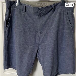 Burnside Charcoal Gray Flat Front Shorts